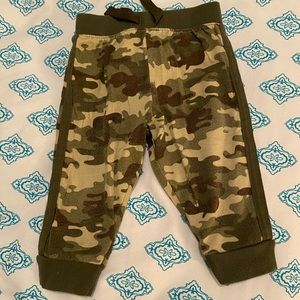 Green Camouflage Sweat Pants/ Joggers